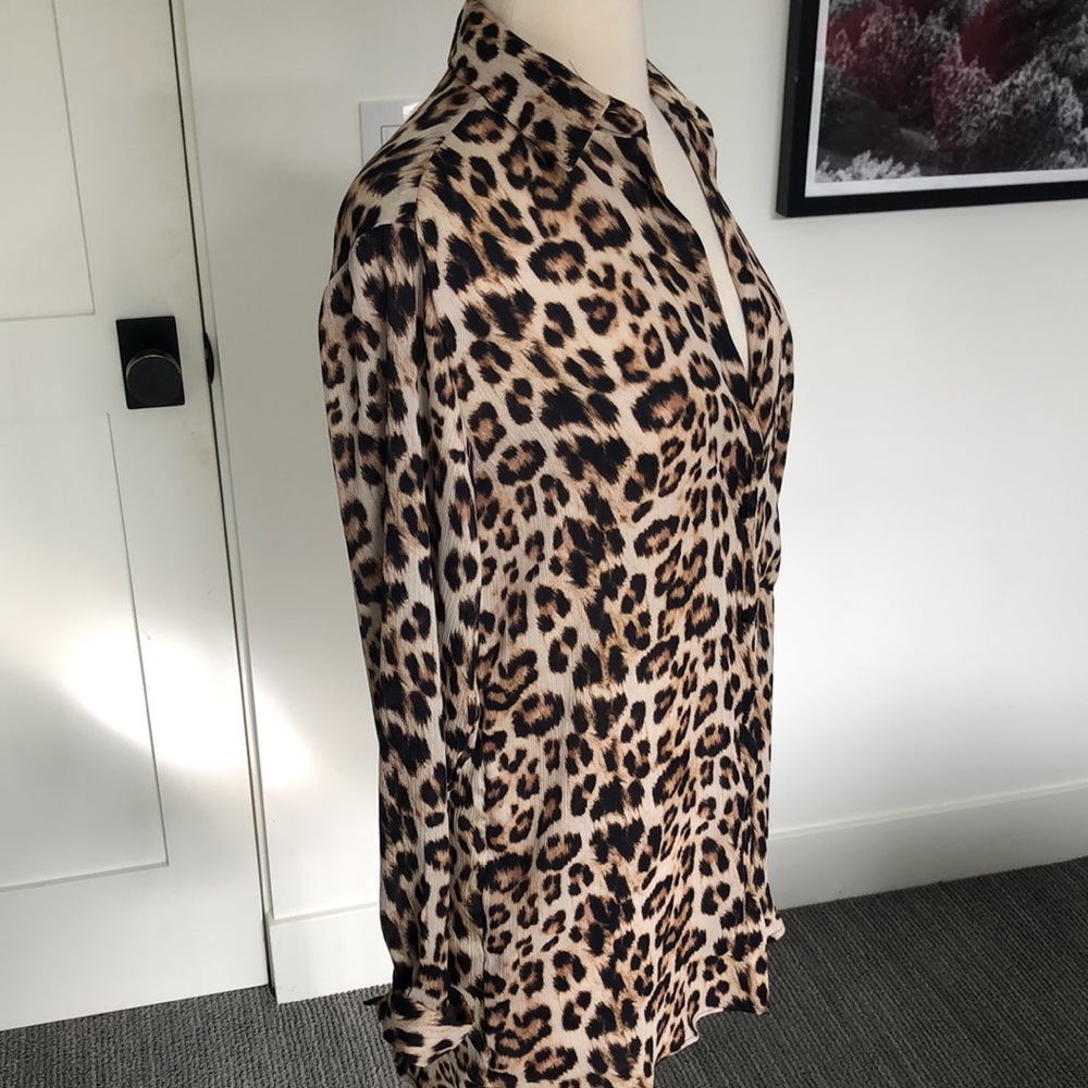 Leopard Print Button Down - image 2